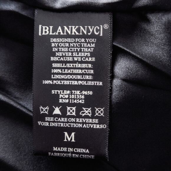 BlankNYC Women’s Suede Moto Jacket Bikercore Quiet Luxury Streetwear Style M - Picture 9 of 11